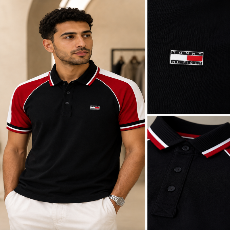 Tommy Hilfiger Men’s Color Block Polo Shirt