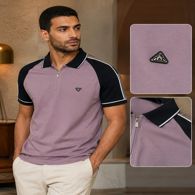 Loewe Men’s Raglan Zip Polo Shirt