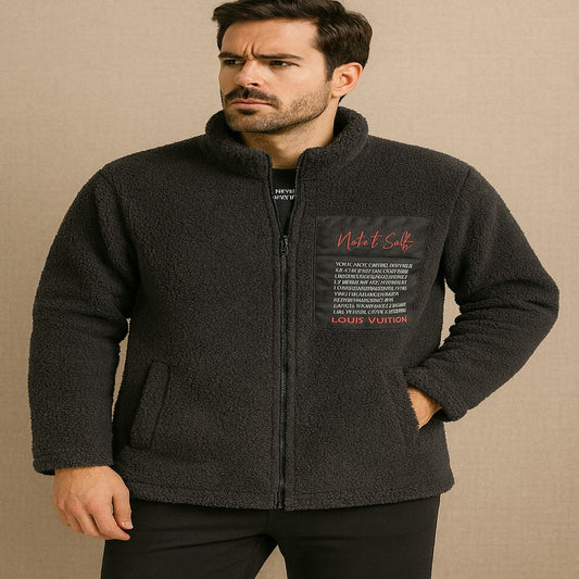 Louis Vuitton “Note to Self” Sherpa Jacket