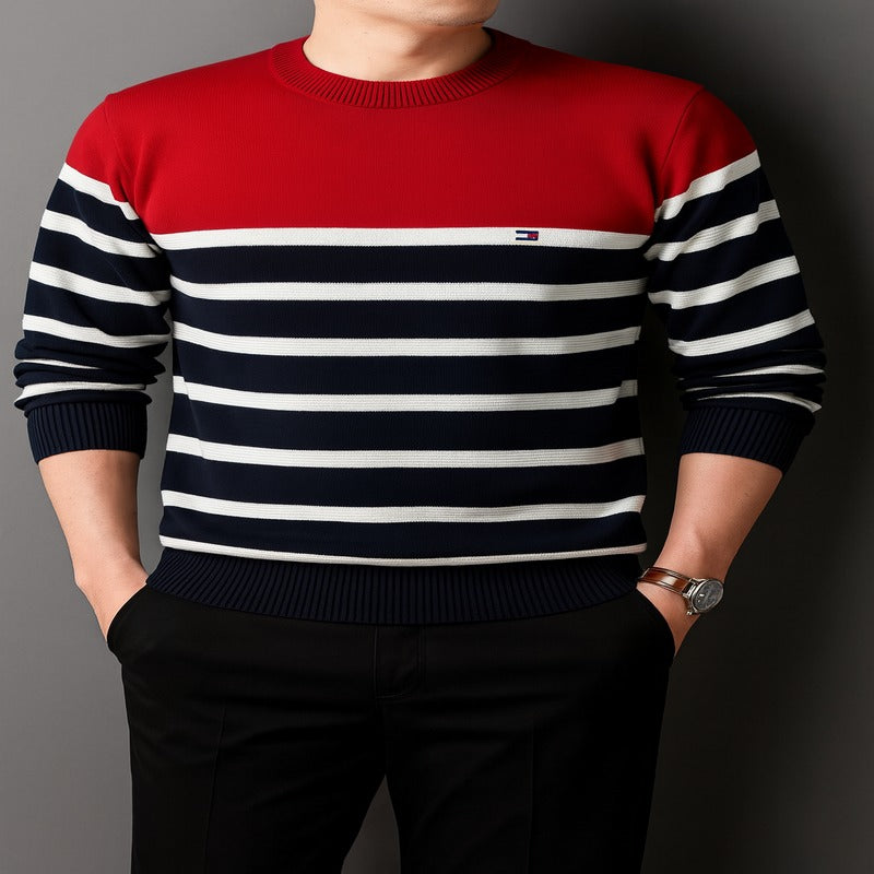 Tommy Classic Striped Knit Sweater