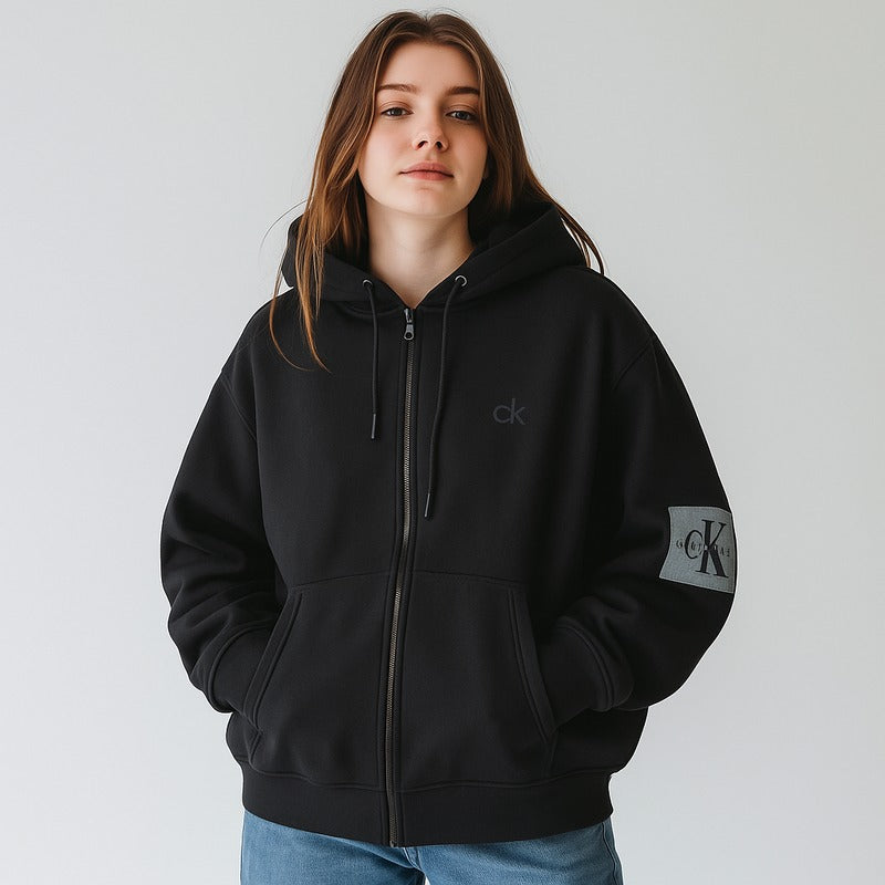 Calvin Klein Signature Cotton Zip Hoodie