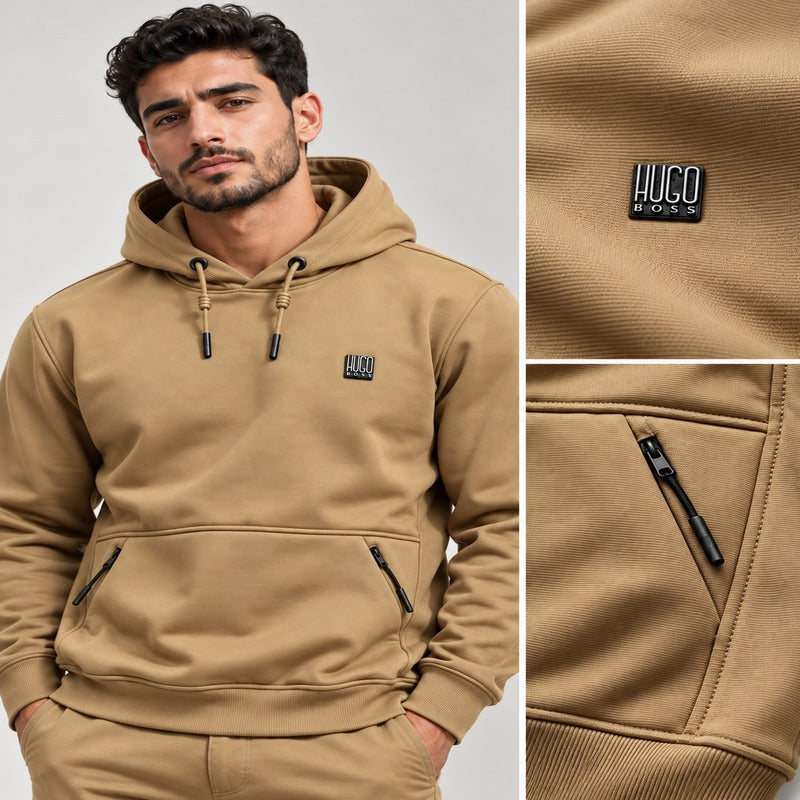 Hugo Boss Premium Zipper Pocket Hoodie
