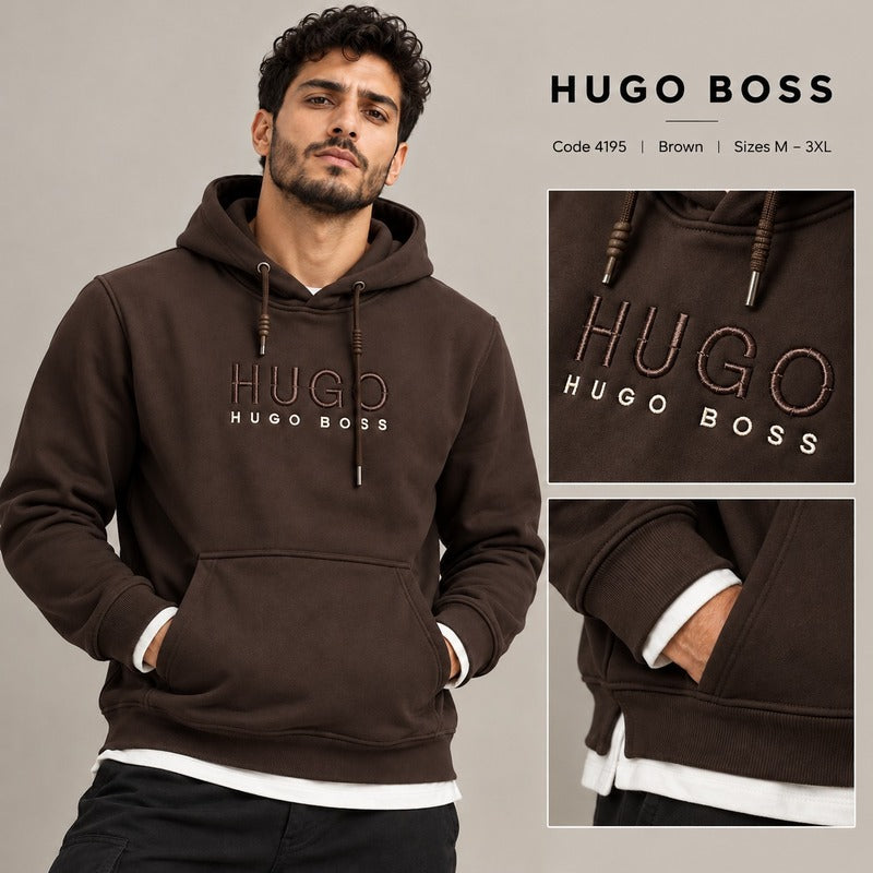 Hugo Boss Embroidered Logo Hoodie