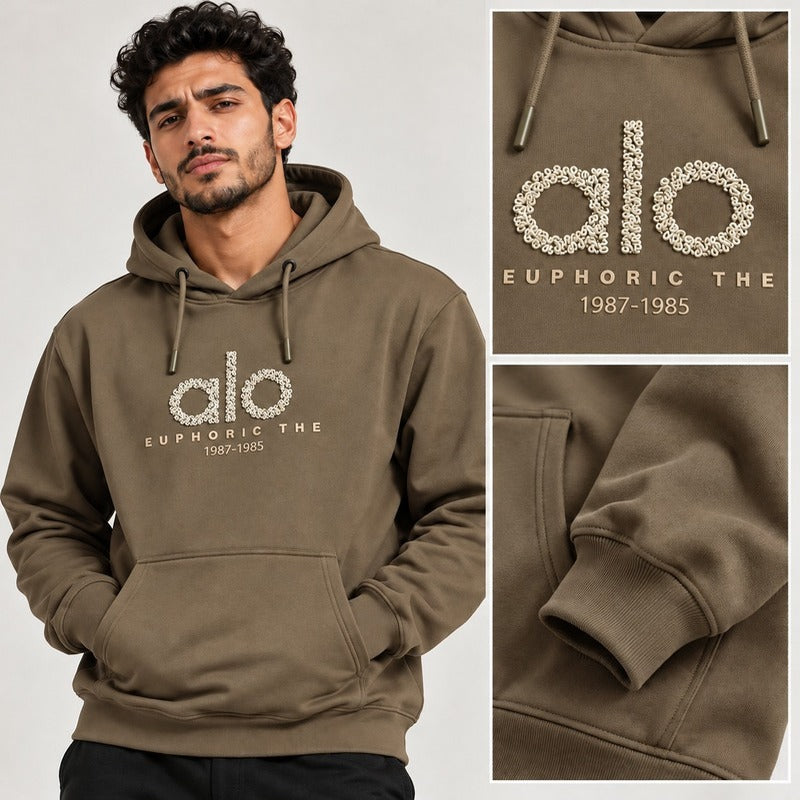 ALO Premium Embroidered Logo Hoodie