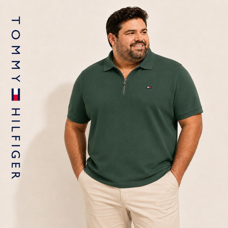 Tommy Zip Polo Plus Size – 3XL to 6XL
