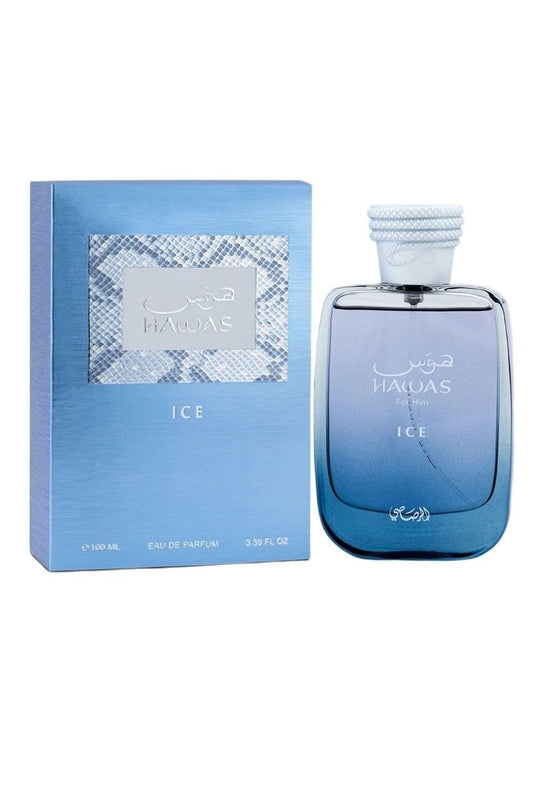 Hawas ice by Rasasi edp with box