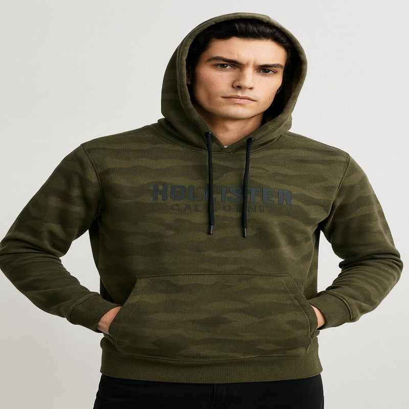 Hollister California Patterned Hoodie