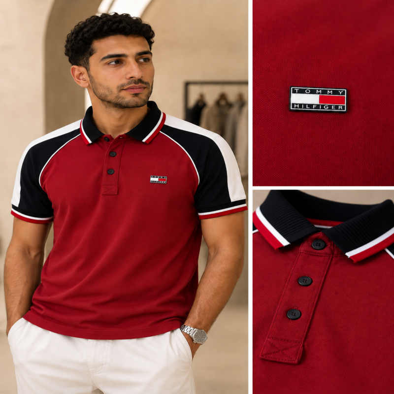 Tommy Hilfiger Men’s Color Block Polo Shirt