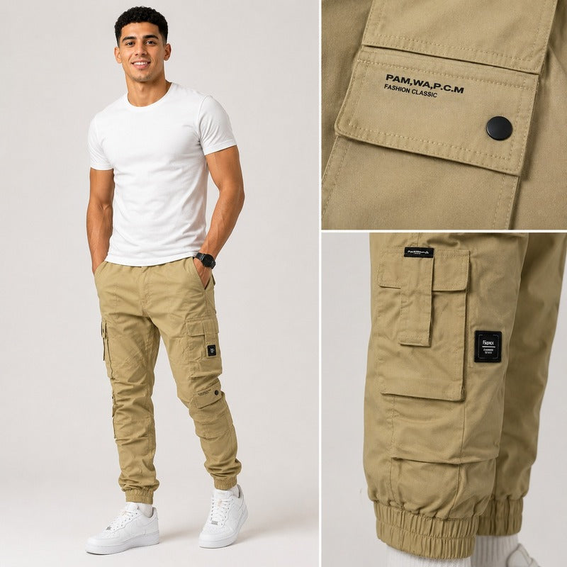 Versace Men’s Multi-Pocket Cargo Jogger Pants