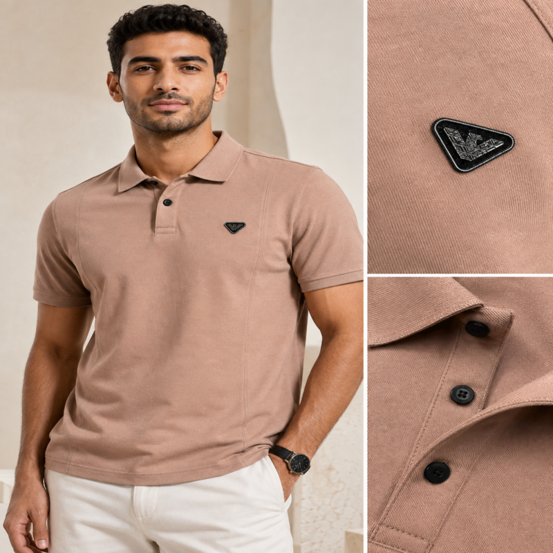 Emporio Armani Men’s Classic Logo Polo Shirt