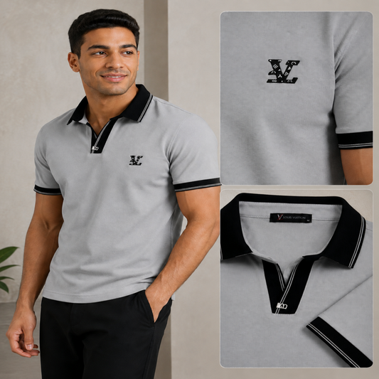 Louis Vuitton Men’s Black Polo Shirt – Premium Edition