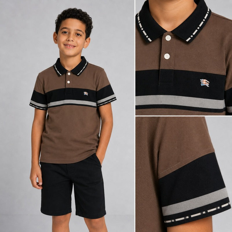 Burberry Boys’ Striped Polo Shirt