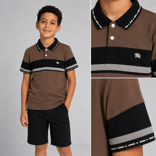 Burberry Boys’ Striped Polo Shirt
