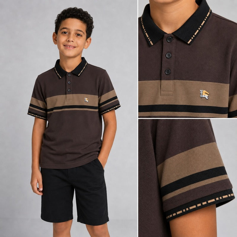 Burberry Boys’ Striped Polo Shirt