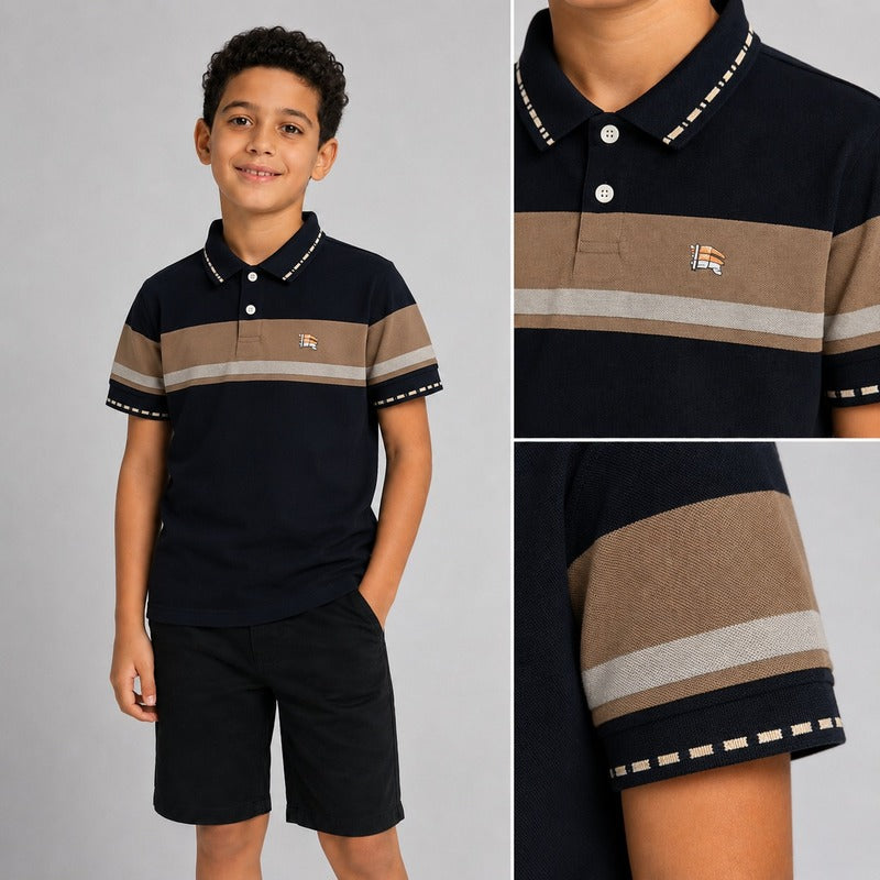 Burberry Boys’ Striped Polo Shirt