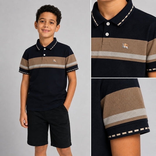 Burberry Boys’ Striped Polo Shirt