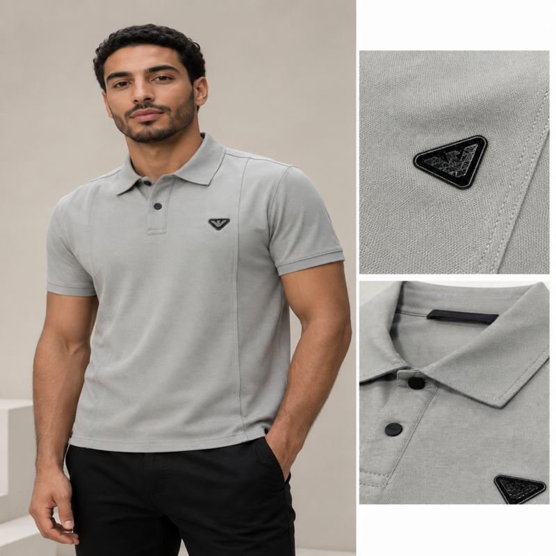 Emporio Armani Men’s Classic Logo Polo Shirt