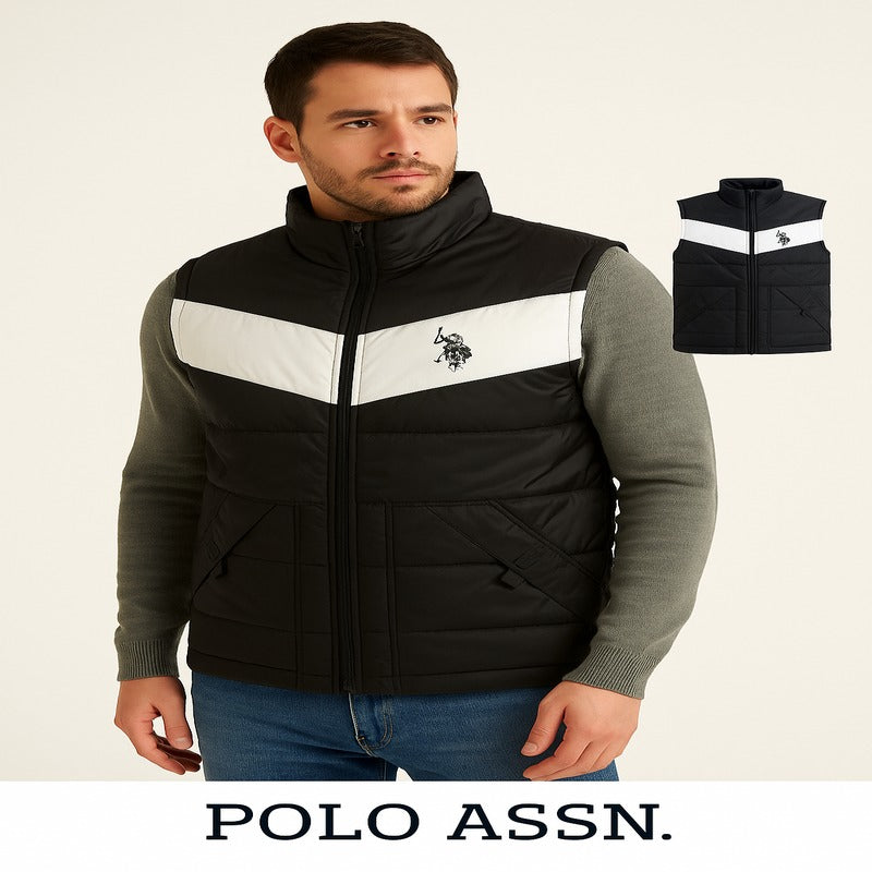 U.S. Polo Assn. Contrast Puffer Vest