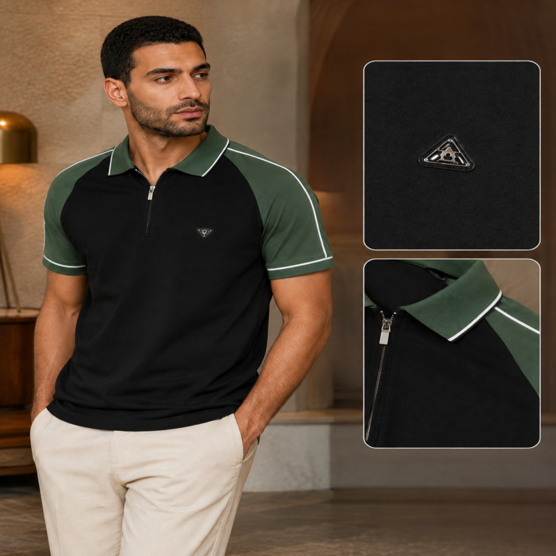 Loewe Men’s Raglan Zip Polo Shirt