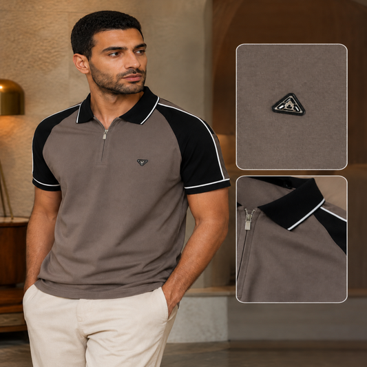 Loewe Men’s Raglan Zip Polo Shirt