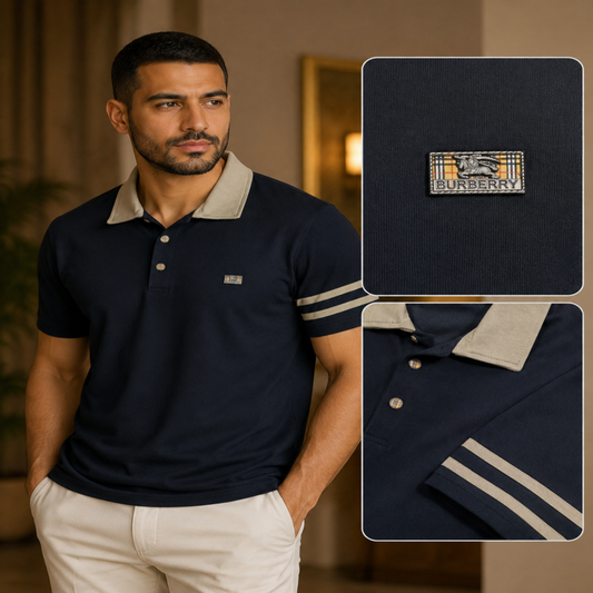 Burberry Men’s Contrast Trim Polo Shirt