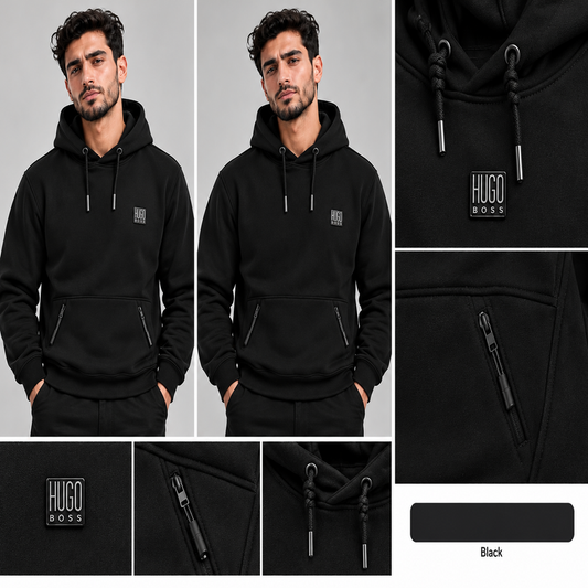 Hugo Boss Premium Zipper Pocket Hoodie