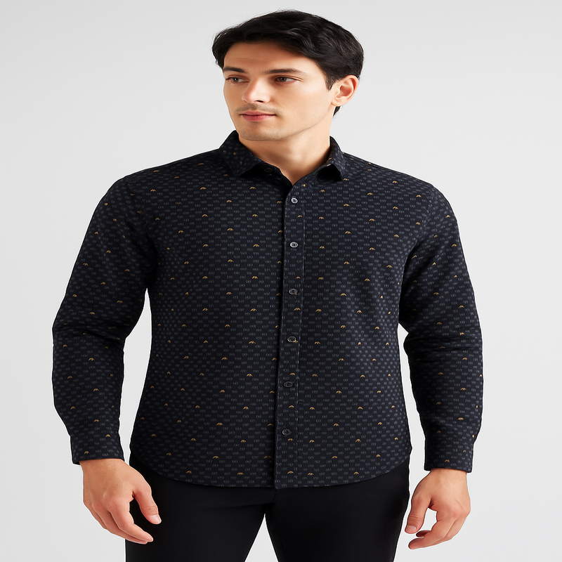 Diesel Cotton Lycra Printed Shirt