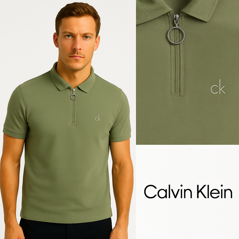 Calvin Klein Quarter-Zip Summer Polo