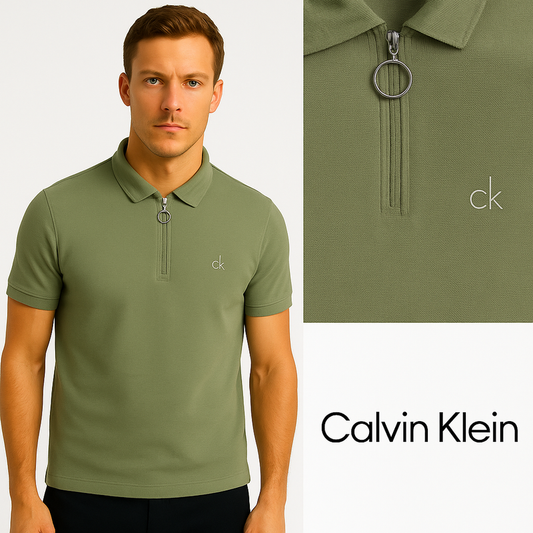 Calvin Klein Quarter-Zip Summer Polo