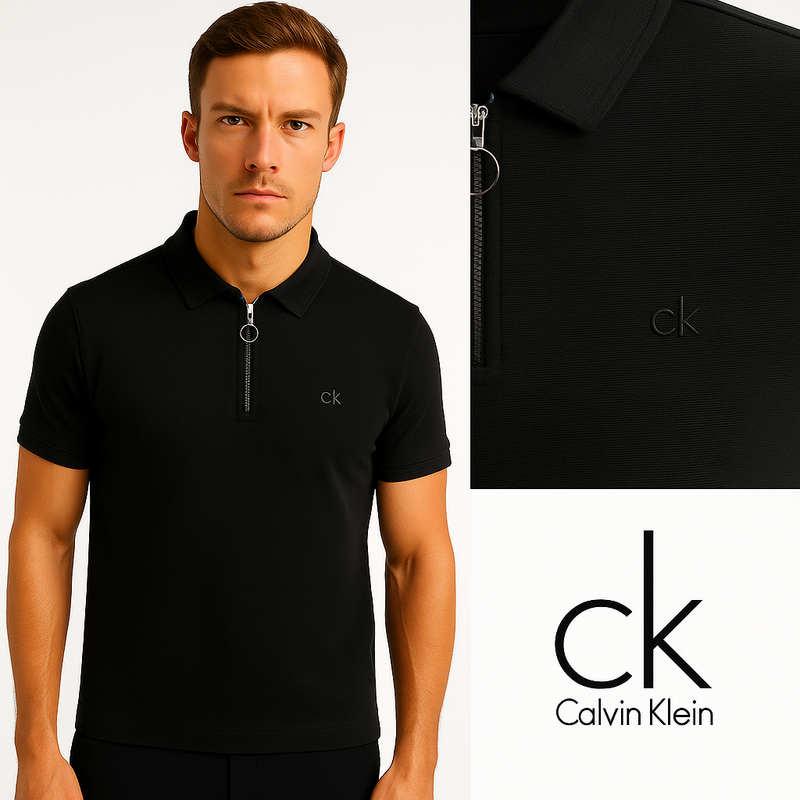 Calvin Klein Quarter-Zip Summer Polo