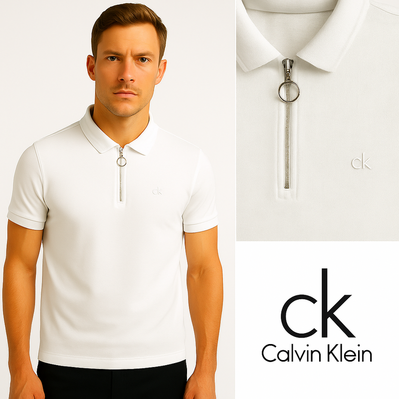 Calvin Klein Quarter-Zip Summer Polo
