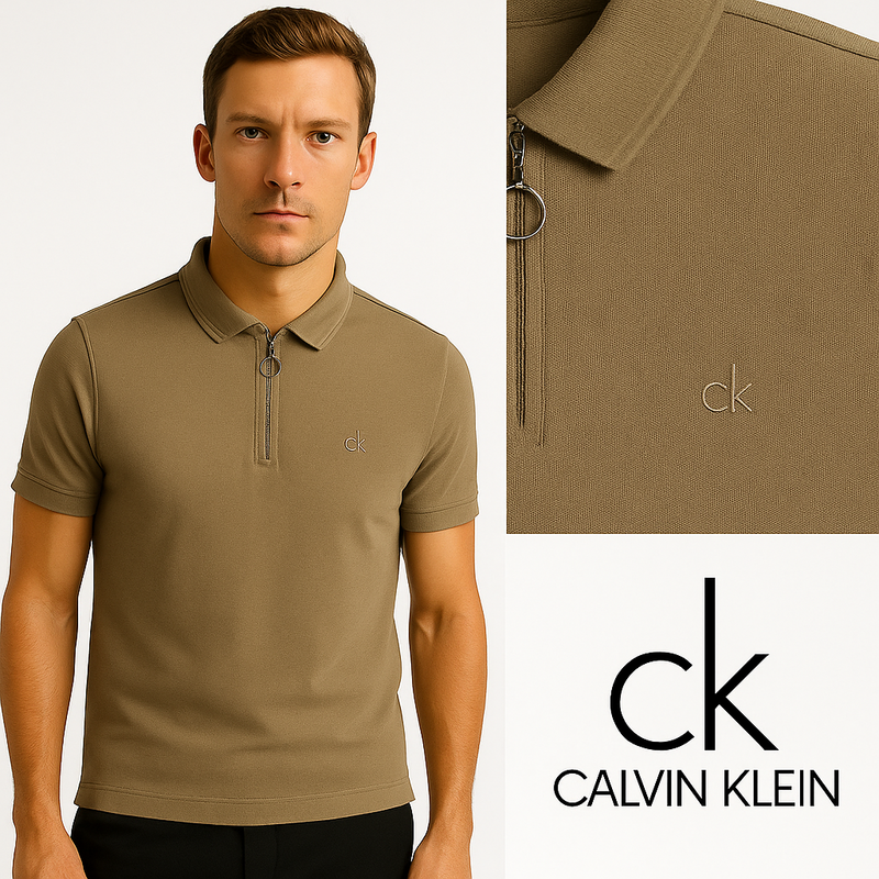 Calvin Klein Quarter-Zip Summer Polo