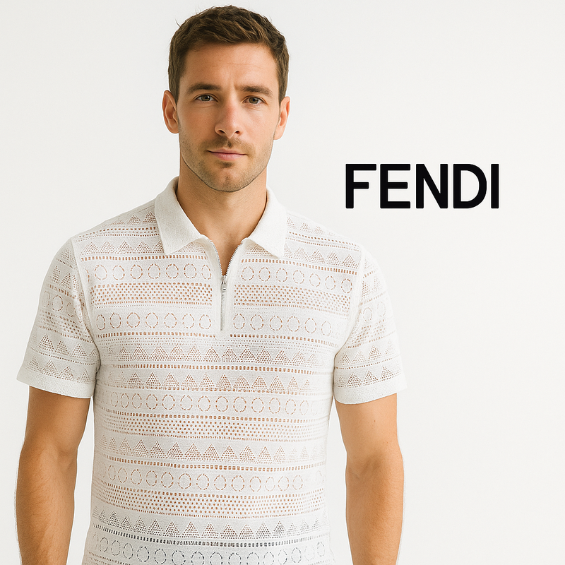 Fendi White Summer TShirt – Sea Breeze Edition