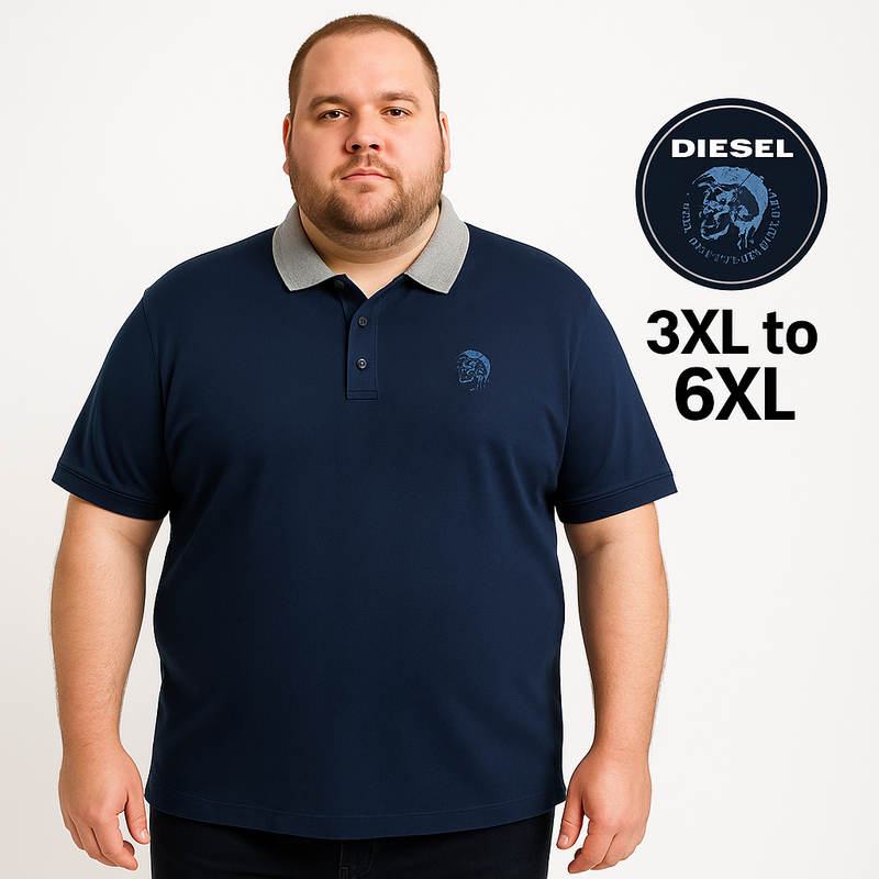 Diesel Big Size 3XL to 6XL polo T-shirt