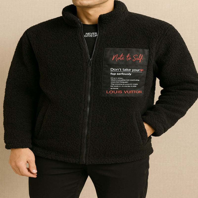 Louis Vuitton “Note to Self” Sherpa Jacket