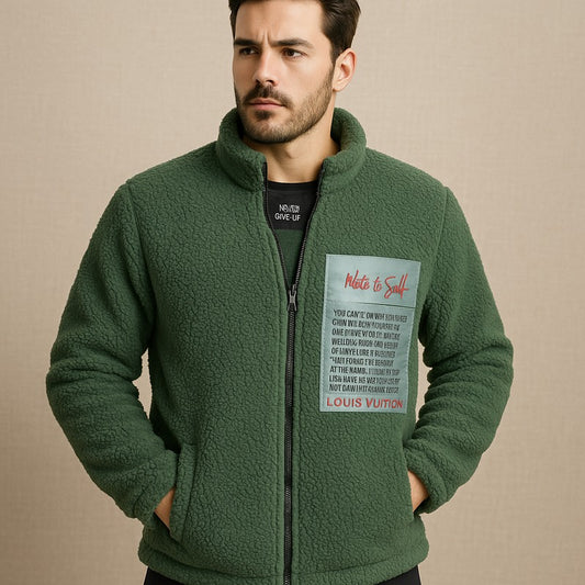 Louis Vuitton “Note to Self” Sherpa Jacket