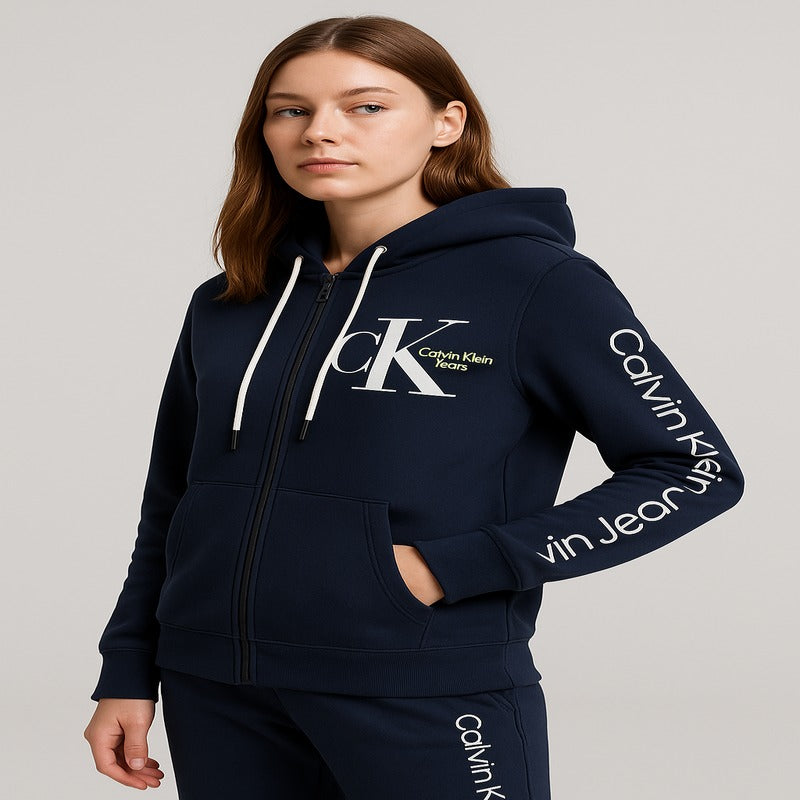 Calvin Klein Classic Cotton Zip Sweatshirt