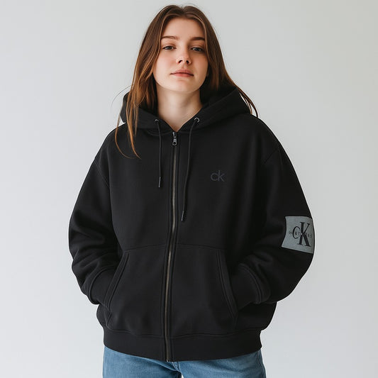 Calvin Klein Signature Cotton Zip Hoodie