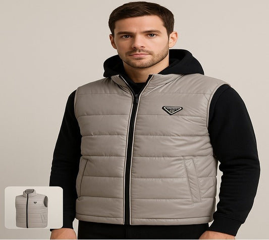 Prada Greyline Puffer Vest