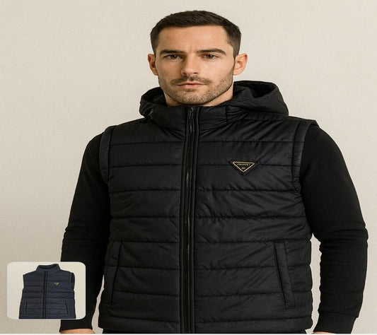 Prada Greyline Puffer Vest