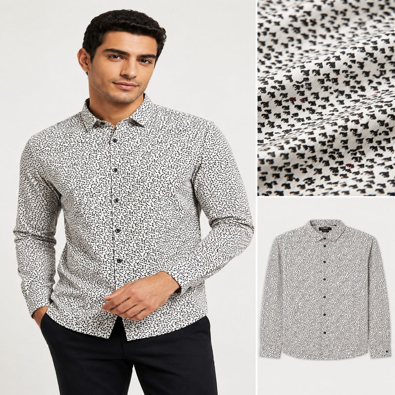 Diesel Cotton Lycra Printed Shirt