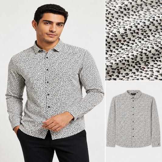 Diesel Cotton Lycra Printed Shirt