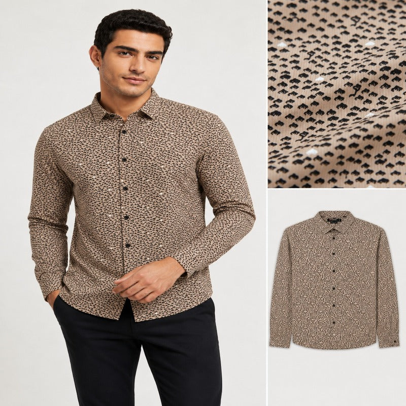 Diesel Cotton Lycra Printed Shirt