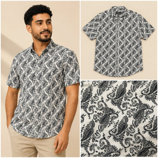 Burberry Classic Paisley Print Shirt – Luxury & Elegant Design
