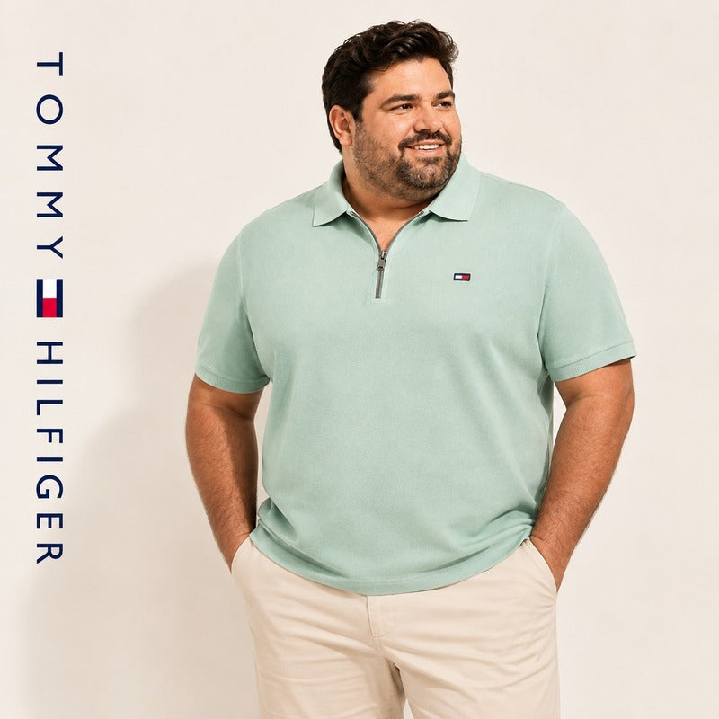 Tommy Zip Polo Plus Size – 3XL to 6XL