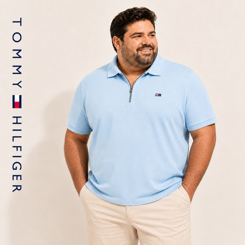 Tommy Zip Polo Plus Size – 3XL to 6XL