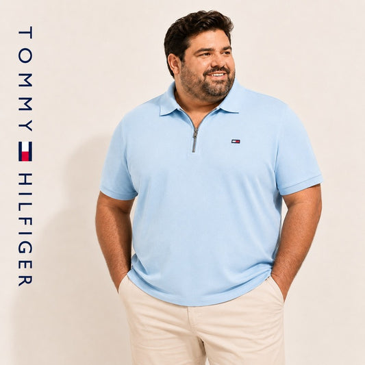 Tommy Zip Polo Plus Size – 3XL to 6XL