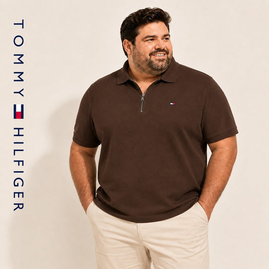 Tommy Zip Polo Plus Size – 3XL to 6XL
