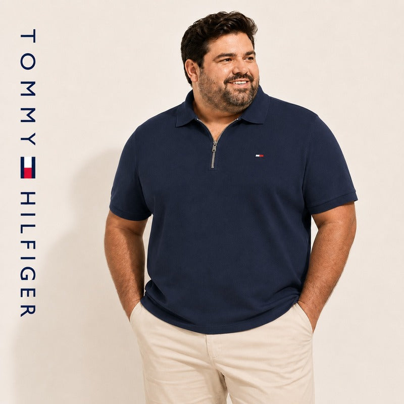 Tommy Zip Polo Plus Size – 3XL to 6XL