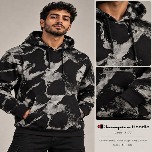 Champion Marble Print Pullover Hoodie